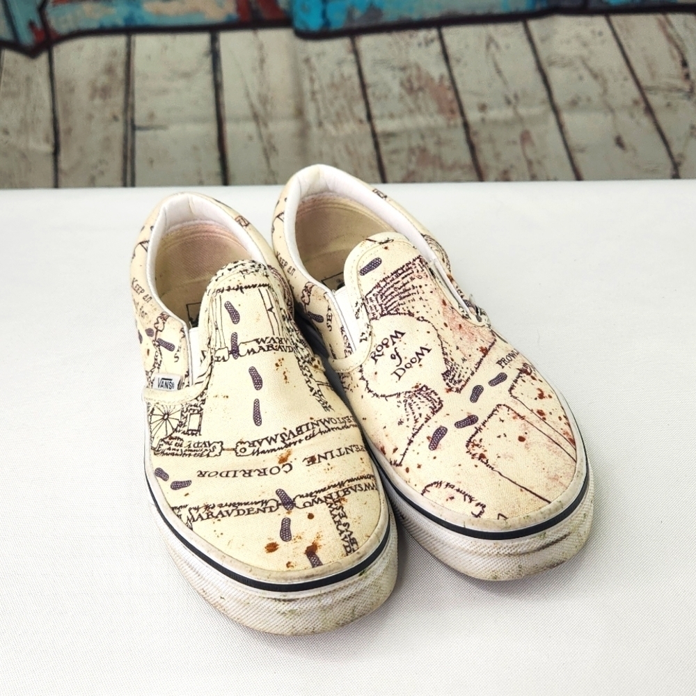 Harry Potter Marauders Map Slip On Vans Limited Edition